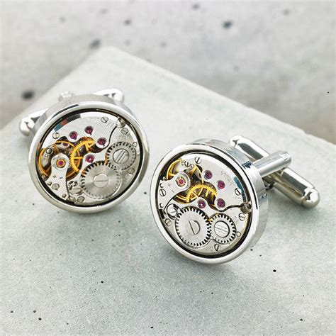 watch movement cufflinks